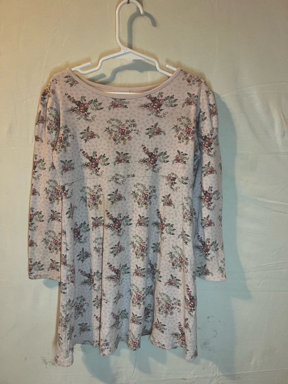 Gymboree Light Pink Floral Top 100% cotton